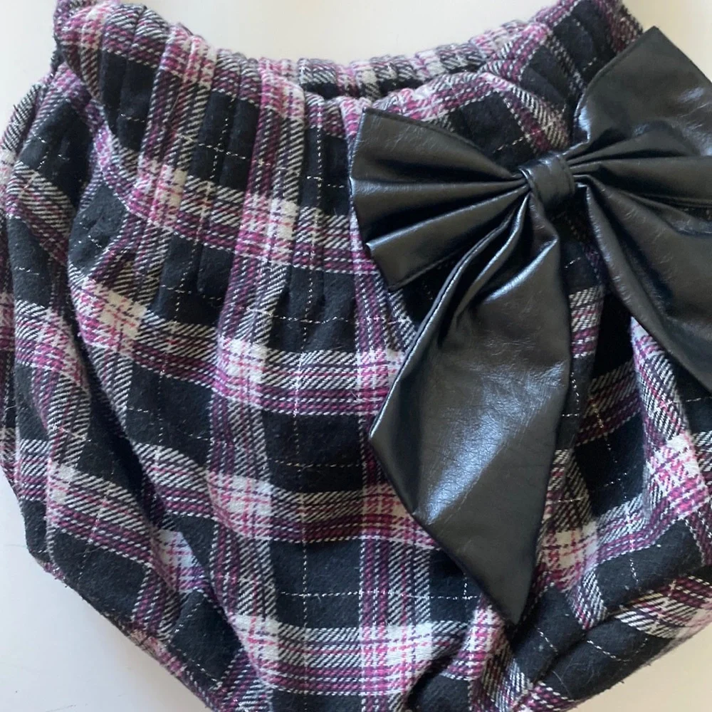 Cute flannel purse with bow! - Picture 2 of 4